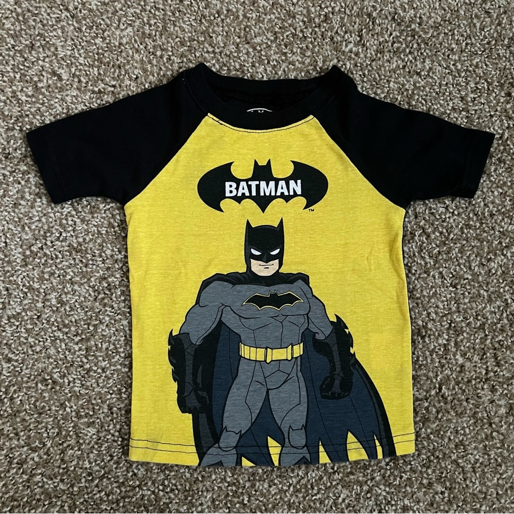 Batman Black & Yellow Pajama Shirt Size 4T